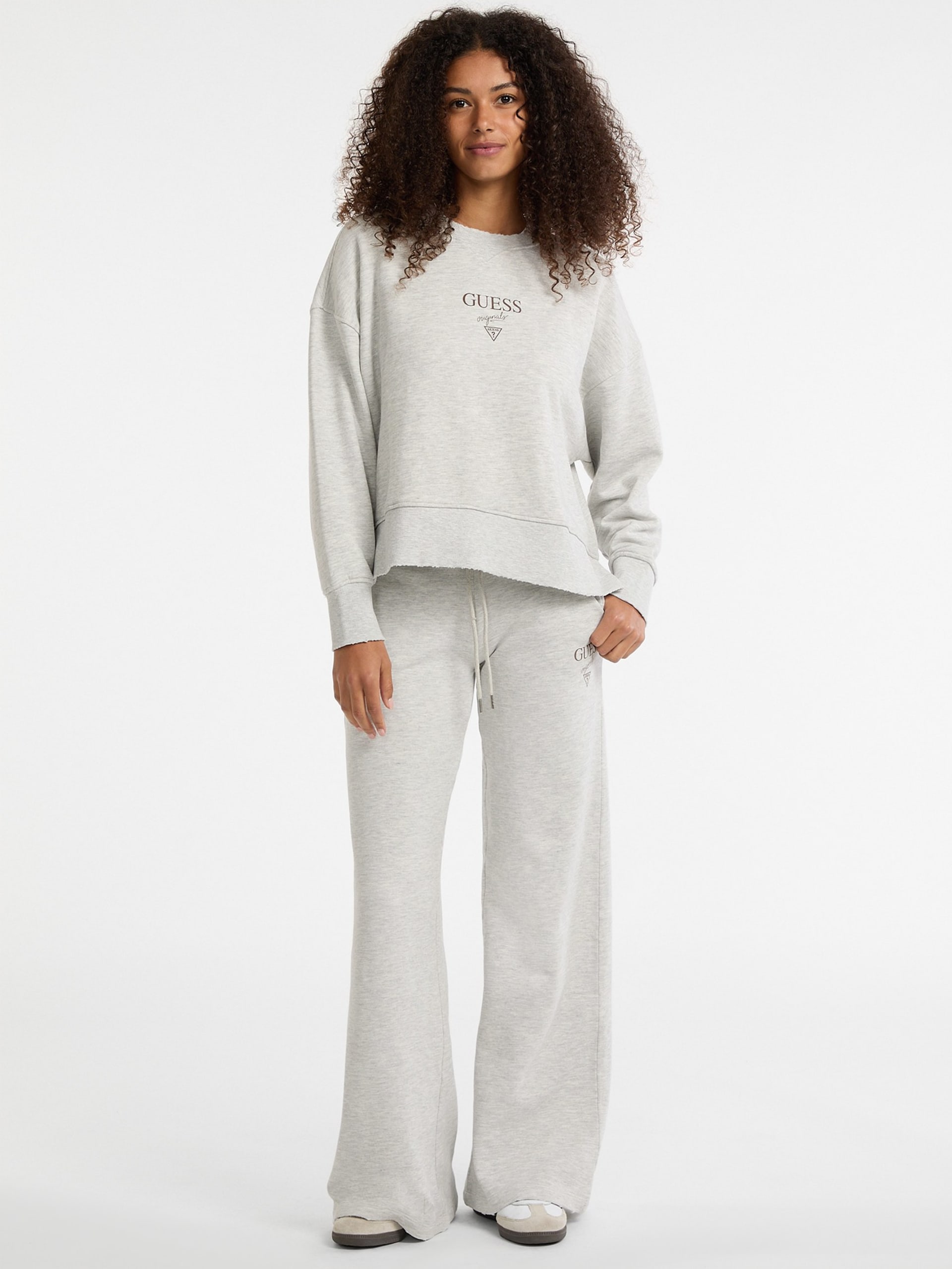 Suéter GUESS Originals Eco Distressed Baker Crewneck