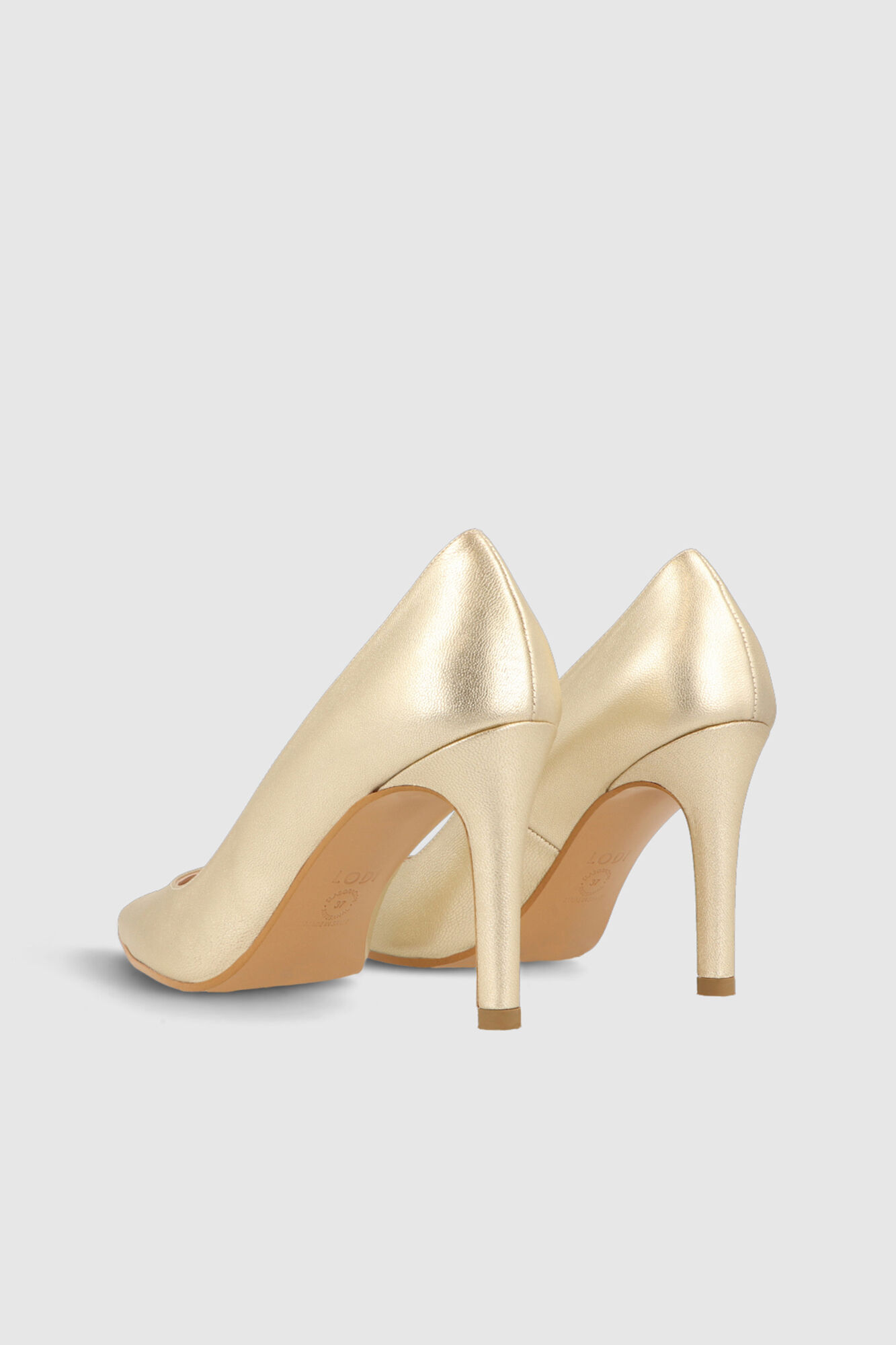 Salão básico de couro dourado - Amarelo