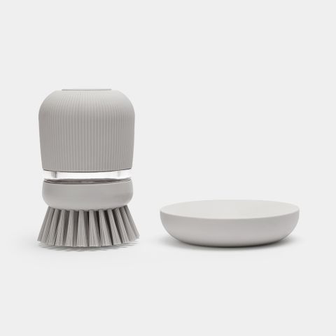 Zeepdispenser Afwasborstel Mid Grey