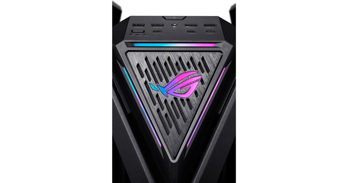 ASUSROG Hyperion GR701 BTF Edition big tower behuizing  (Zwart | 4x USB-A | 2x USB-C | RGB | Tempered Glass)