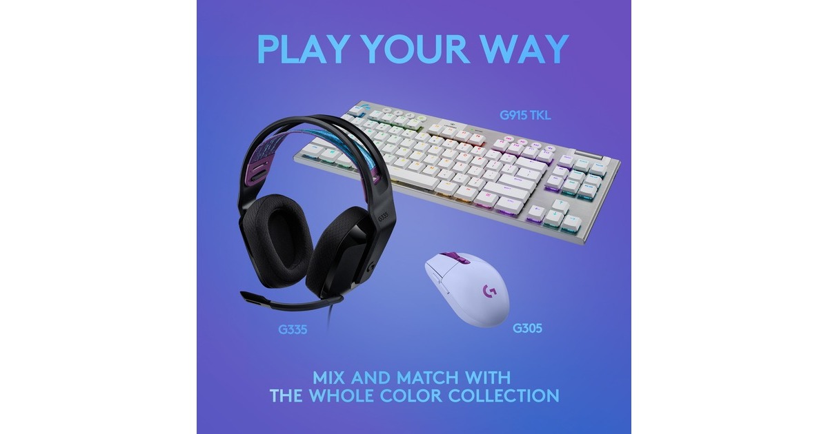 LogitechG335 Wired over-ear gaming headset  (Zwart, Pc, PlayStation 4, PlayStation 5, Xbox One, Xbox Series X|S, Nintendo Switch)