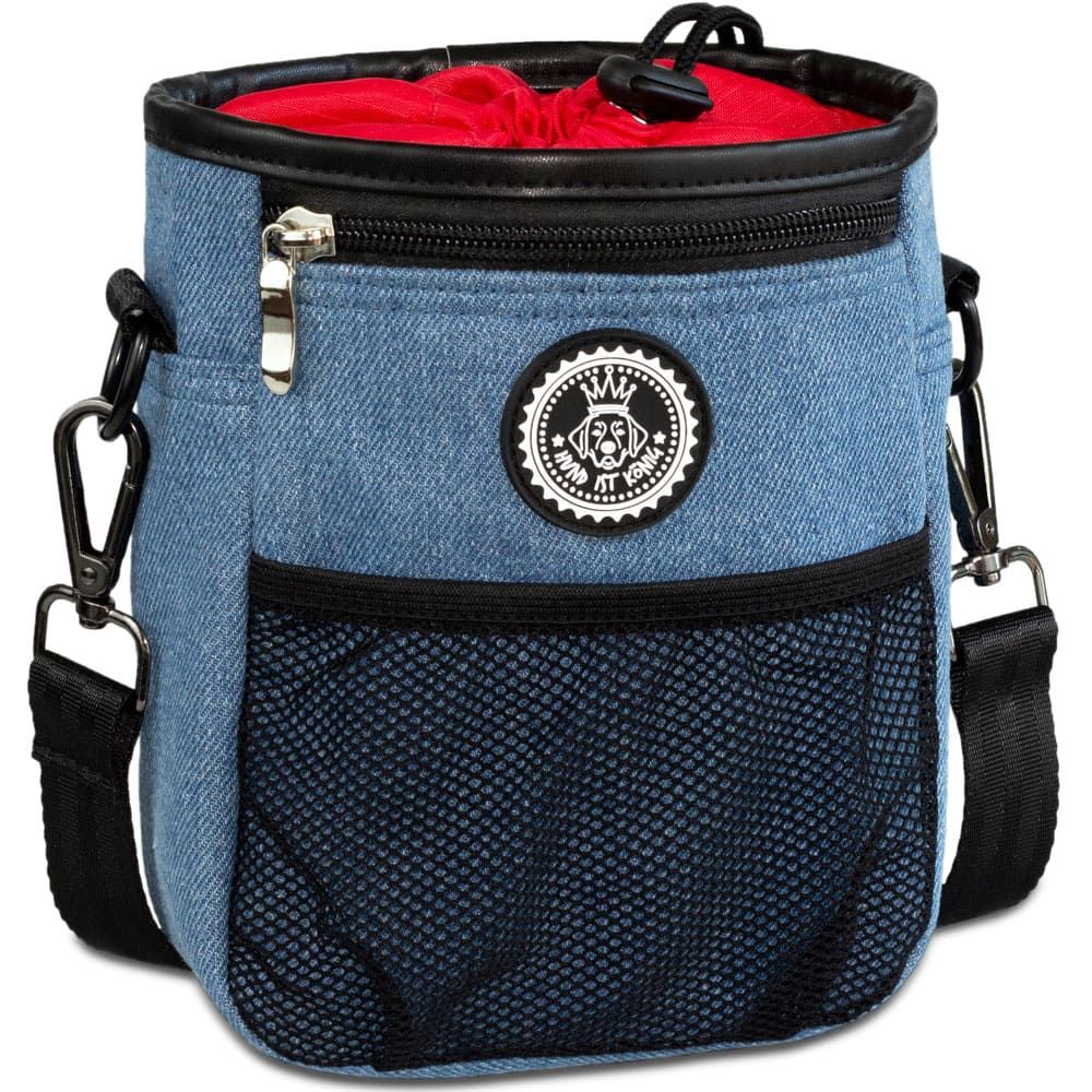HUND IST KÖNIG® Premium Leckerlibeutel für Hunde | Robuster Futterbeutel Hunde mit viel Stauraum