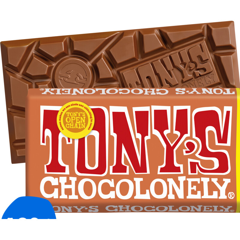Tony's Chocolonely Reep melk karamel zeezout