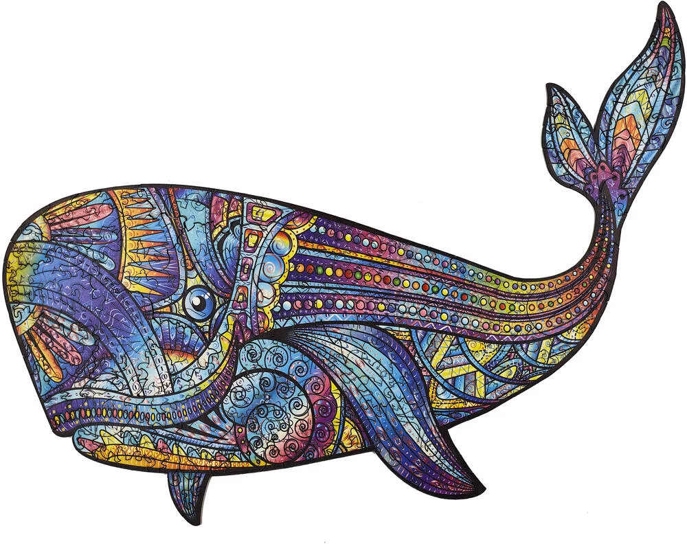 PUZZLE BOIS - LA BALEINE BLEUE