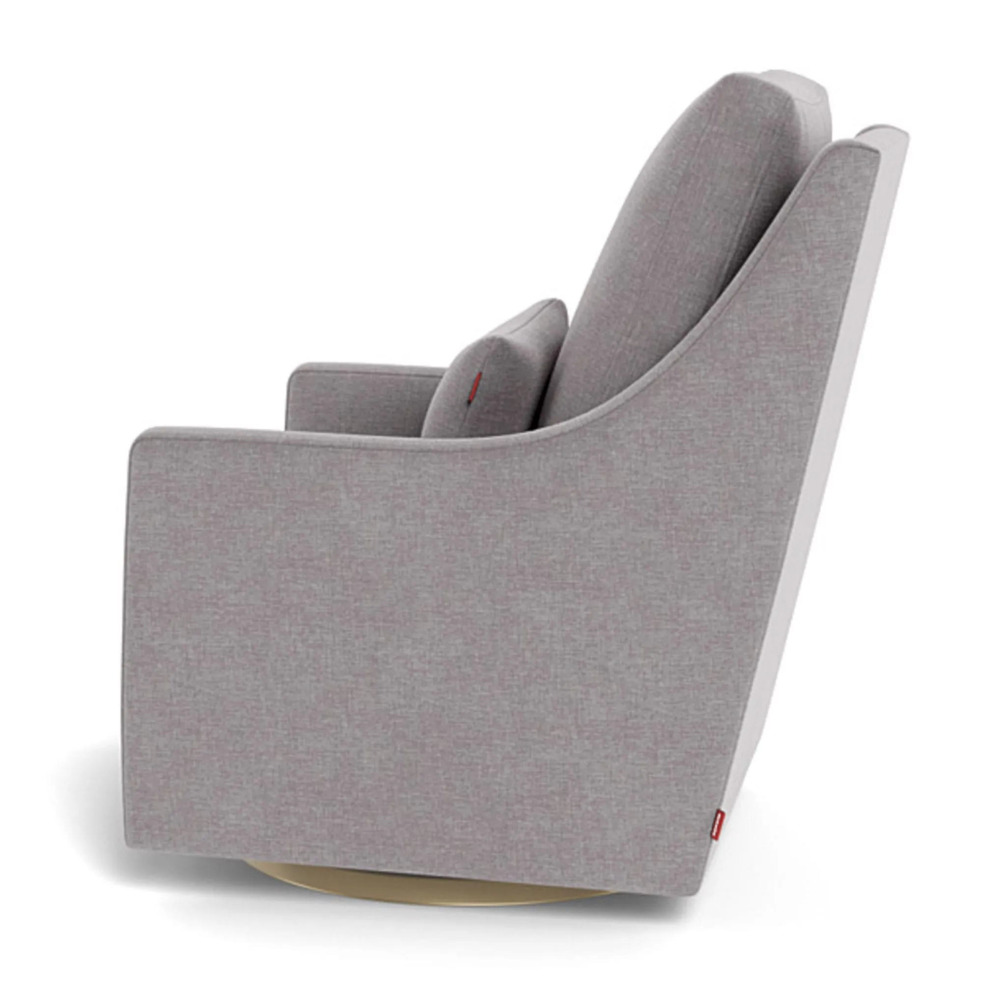 Monte Fauteuil Berçant et Pivotant Vera - Pebble Gris  Or