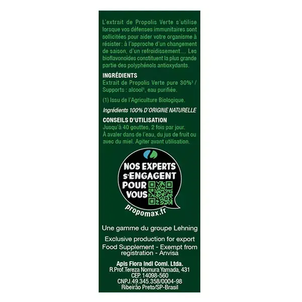 Extrato de Própolis Orgânico Lehning Propomax Immunity 30ml
