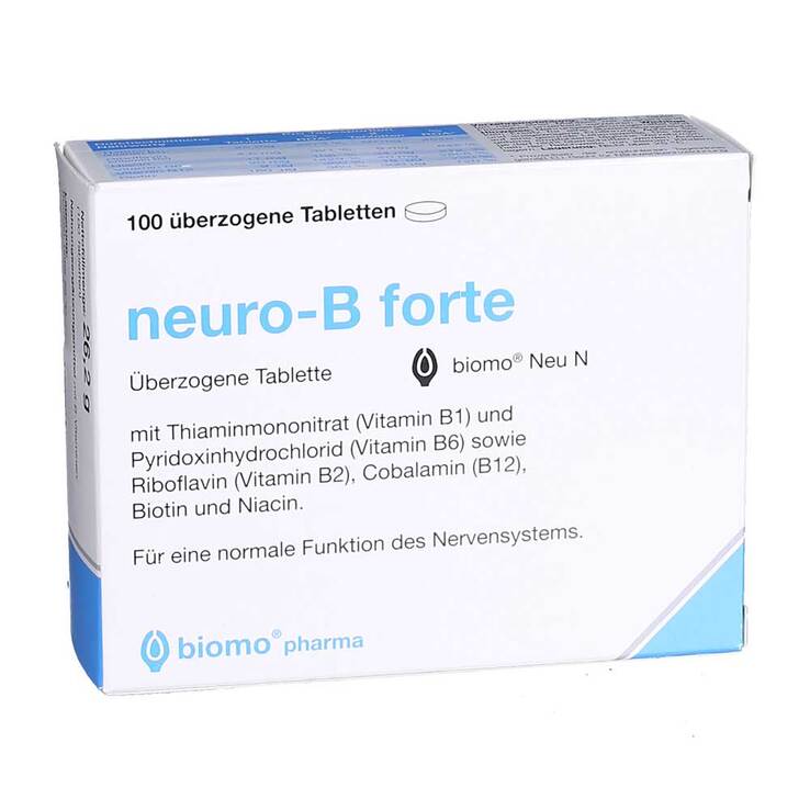 Neuro B forte biomo Neu überzogene Tabletten, 100 St