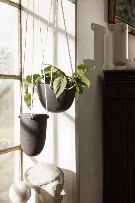 Ferm Living Speckle bloempot hangend large Off-white