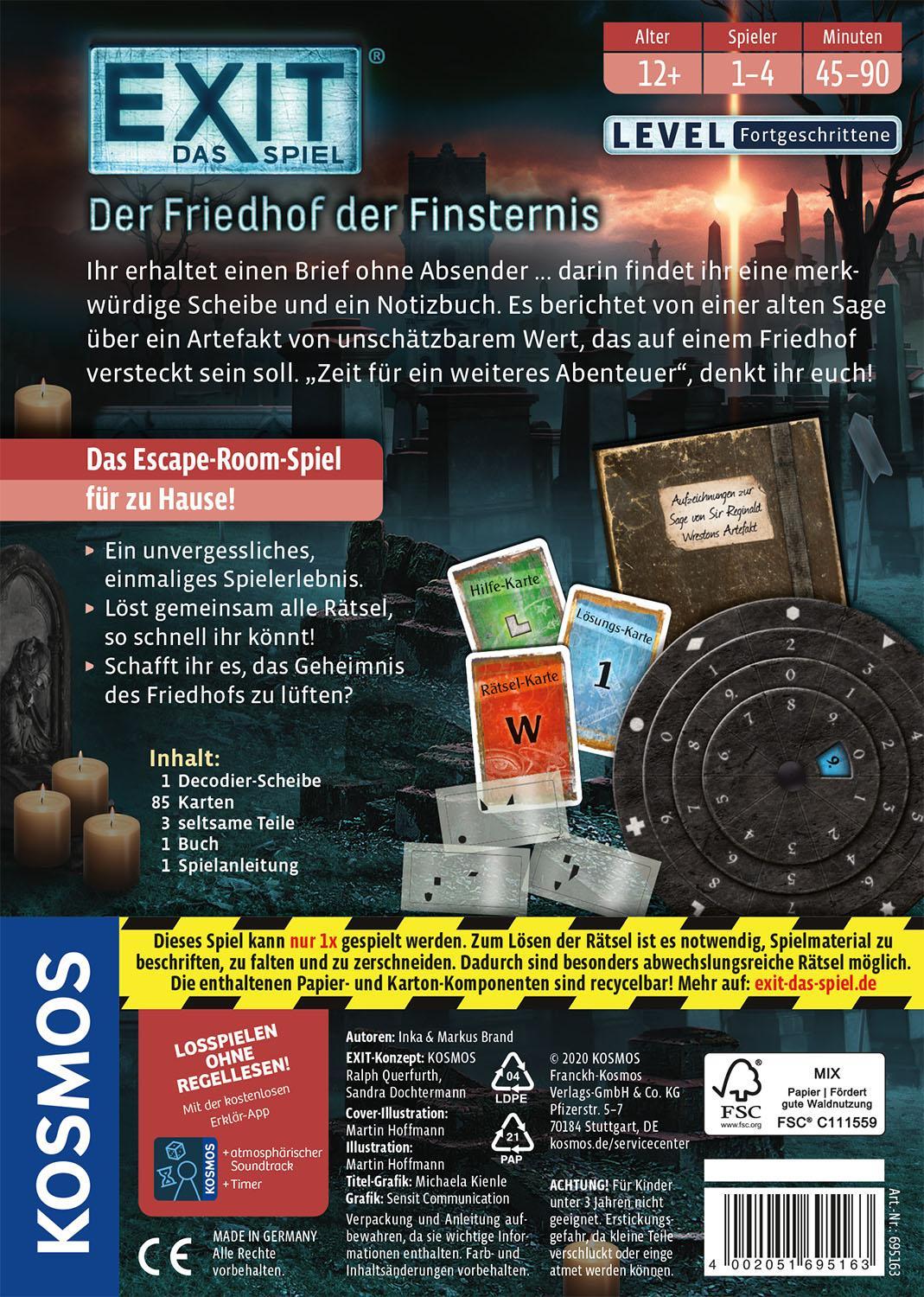 Gesellschaftsspiel EXIT Das Spiel – Der Friedhof der Finsternis