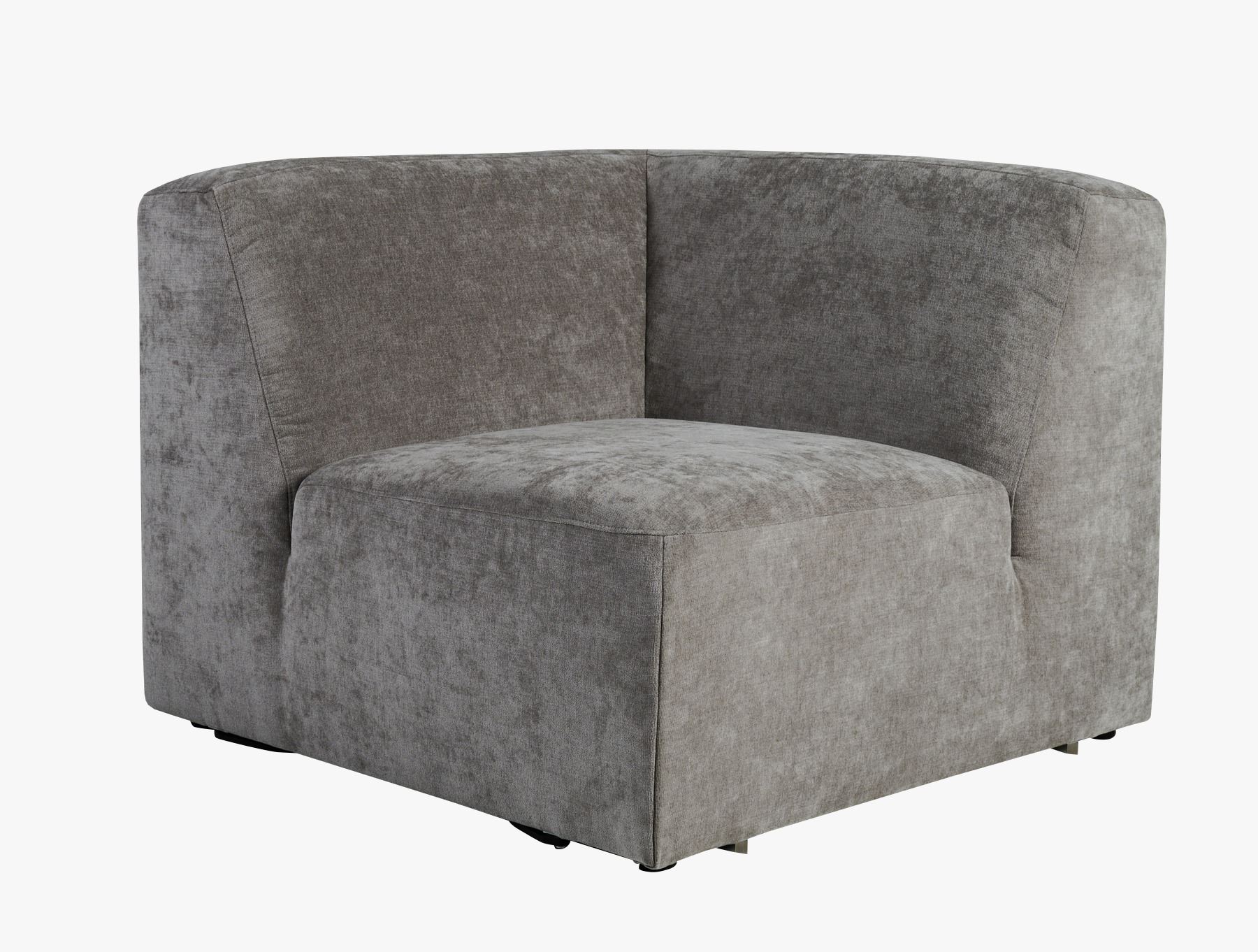Modulsofa hjørne grå - 93x93x73 cm
