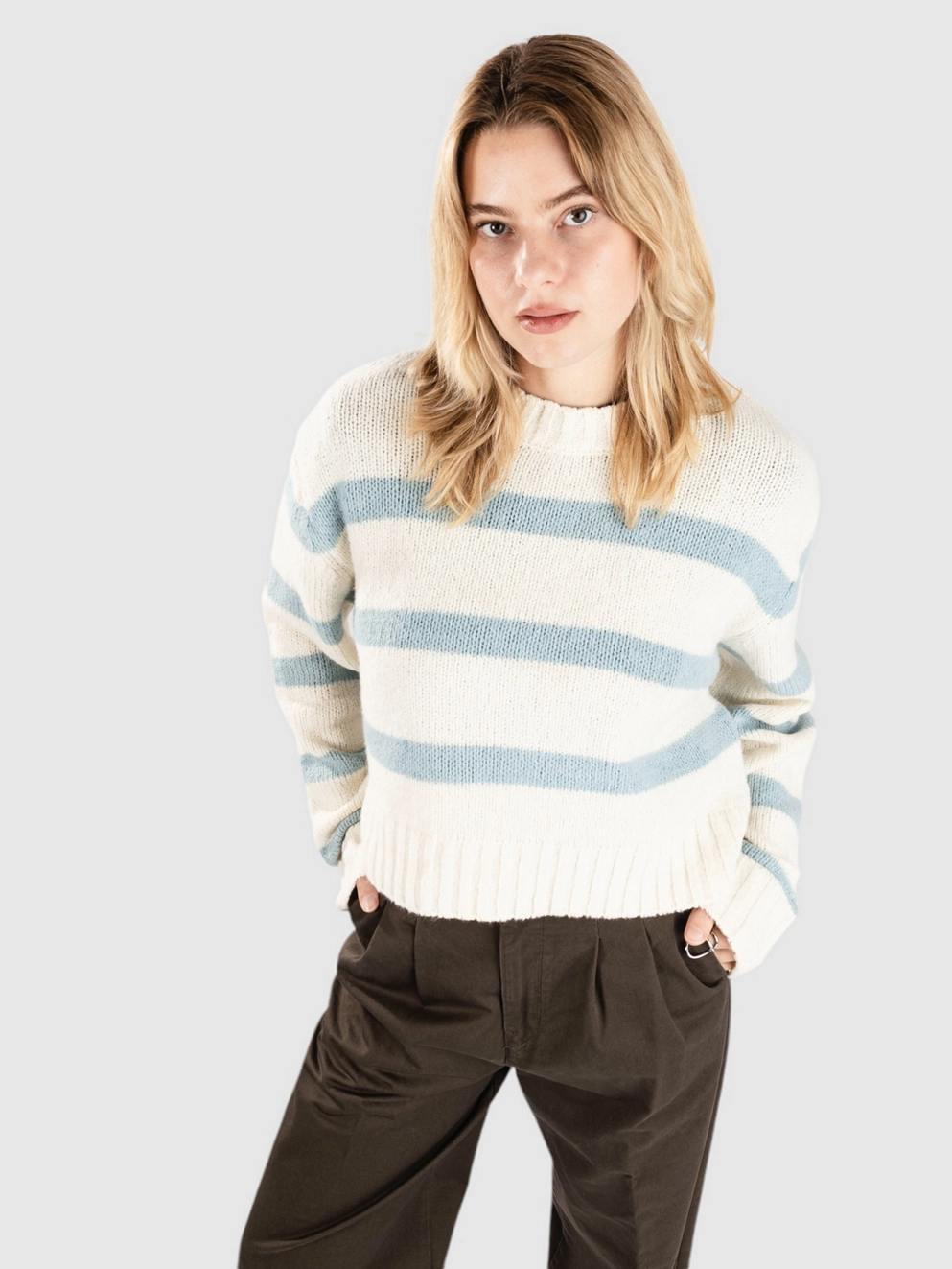 Salty Crew Lighthouse Pullover off white/cloud blue