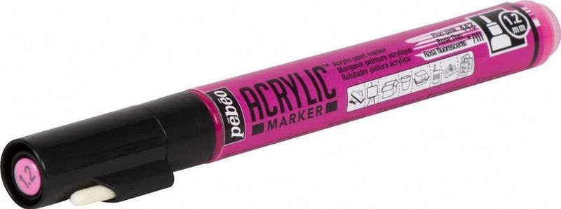 Pebeo - Acrylic Marker - Fluorescerende Roze - Watergebaseerd