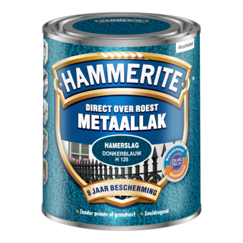 Hammerite metaallak donkerblauw hamerslag 750 ml