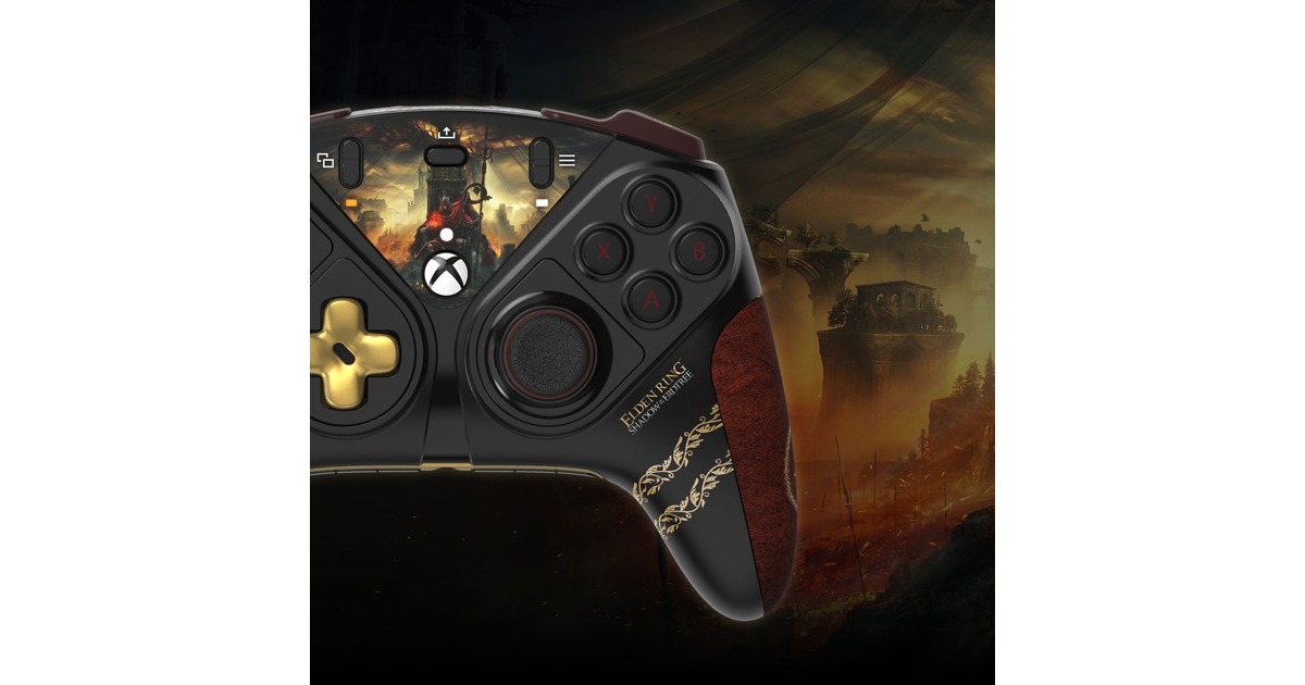 ThrustmasterESWAP X2 PRO ELDEN RING Shadow of the Erdtree Edition Modulaire Gamepad  (Zwart/goud, Xbox Series X|S, PC)