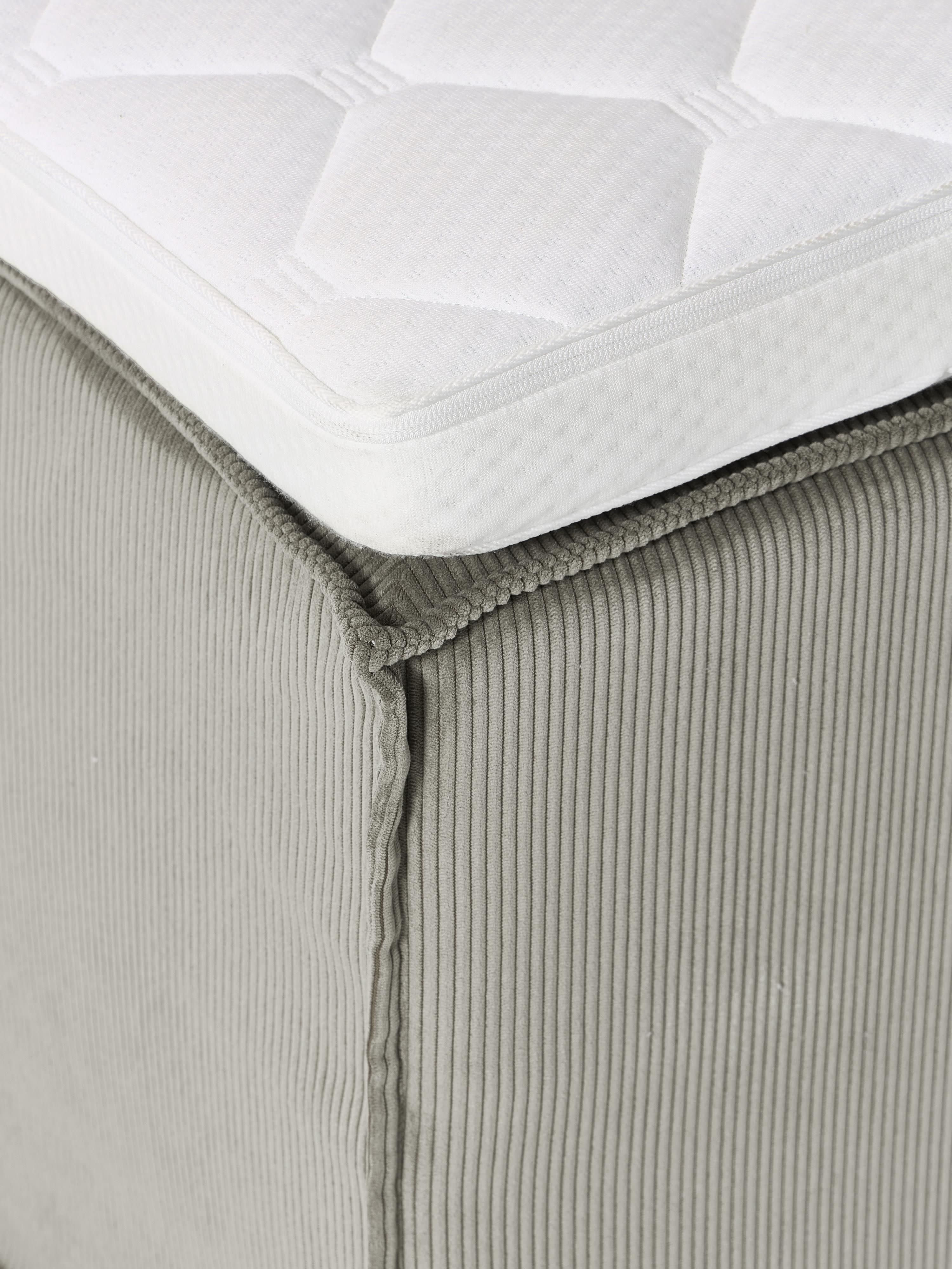 Corduroy boxspring bed Lennon