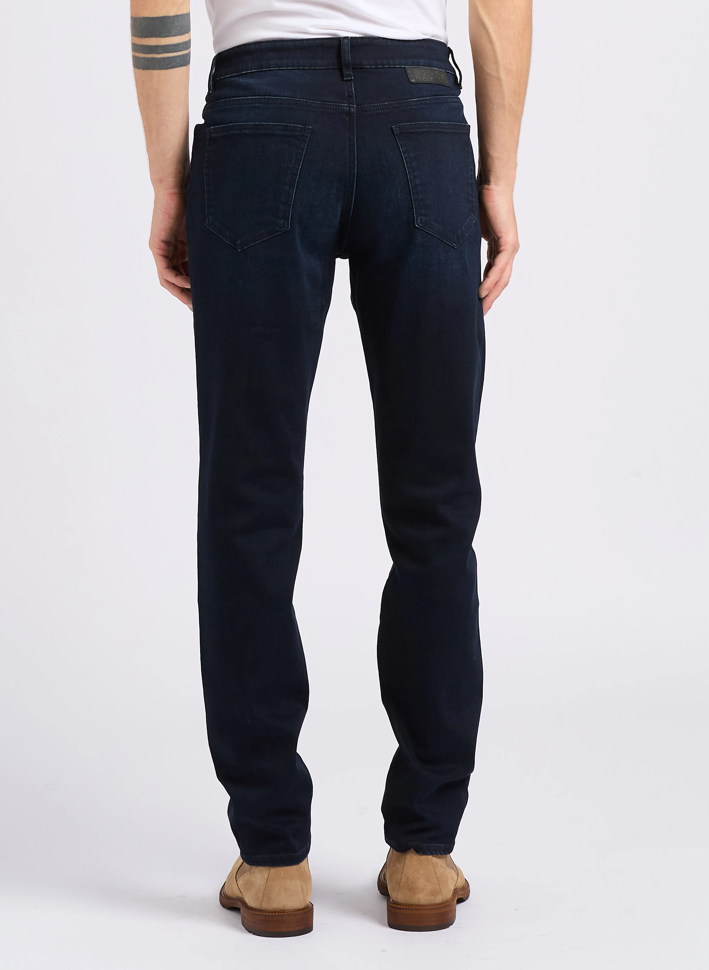 Jean slim en coton mélangé | Bleu