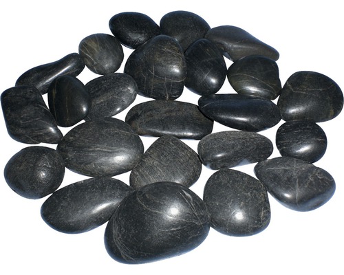 Aquariumdecoratie River Pepples 700 g zwart