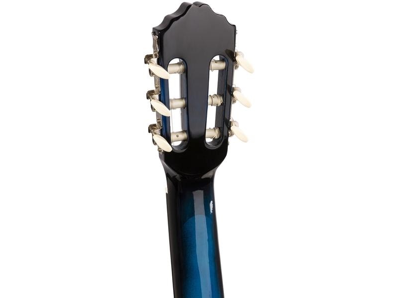 MAX Konzertgitarre SoloArt Set Blau Klassische Gitarre mit Zubehör
