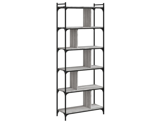 VIDAXL - Bibliothèque 6niveaux sonoma gris 76x32x192cm bois d'ingénie...