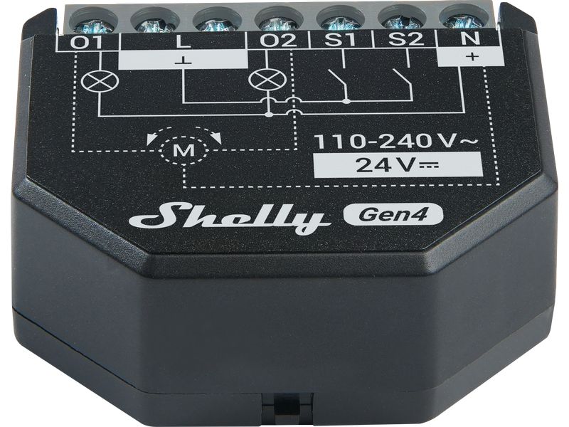 Shelly 2PM Gen4 WiFi-Switch Matter WLAN Schalt-Messaktor