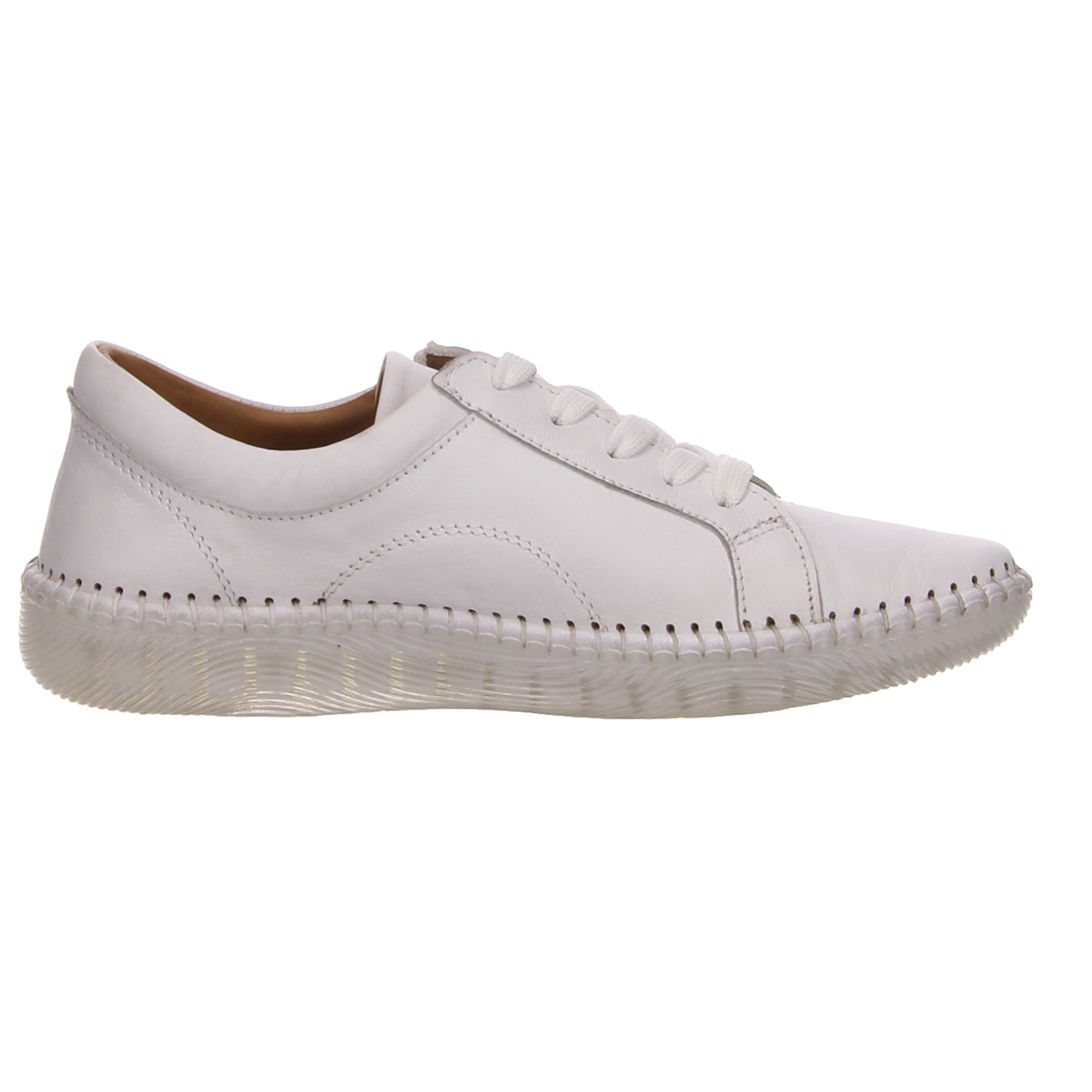 Manitu Schnürhalbschuh weiß weiss/weiss kombi