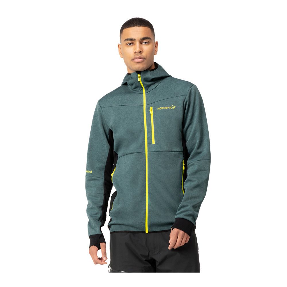 Norrona FALKETIND WARM2 OCTA - Sweat Homme north atlantic/caviar