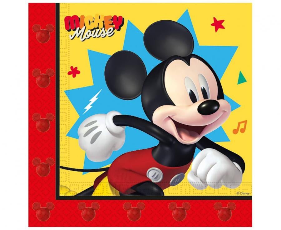 Mickey Mouse Servetten Jump Into Fun 33cm 20st