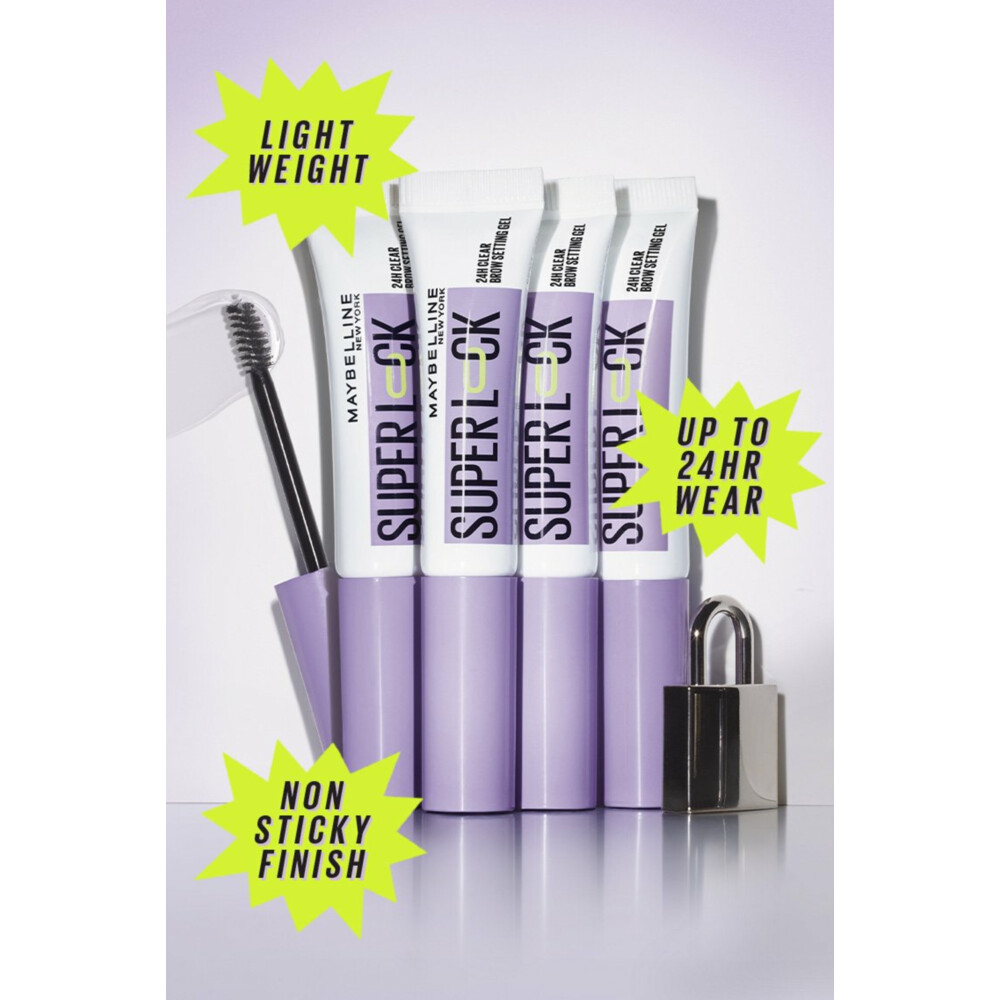 Maybelline Super Lock Brow Glue Wenkbrauwgel Clear8 gr