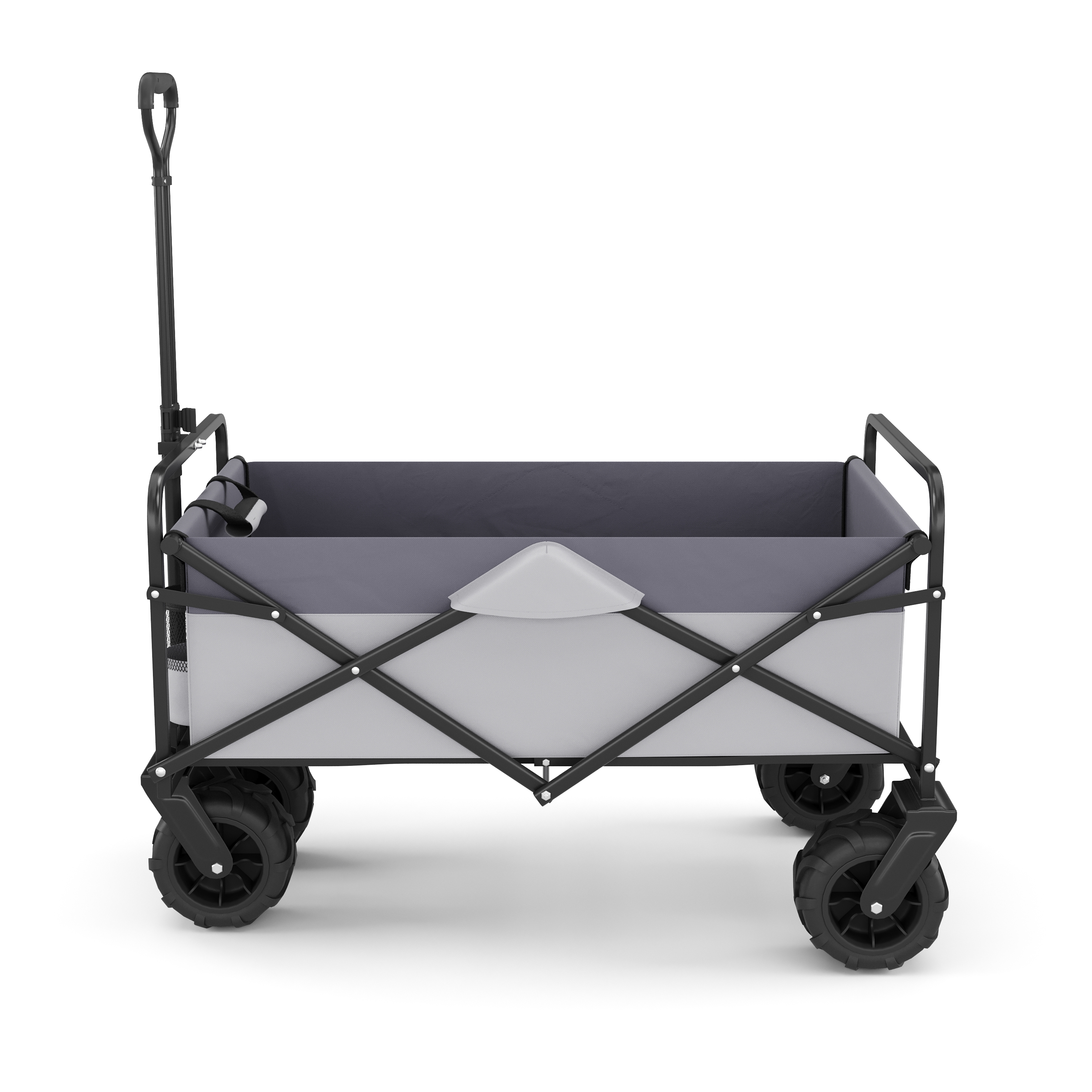 Bollerwagen faltbar BENNY grau