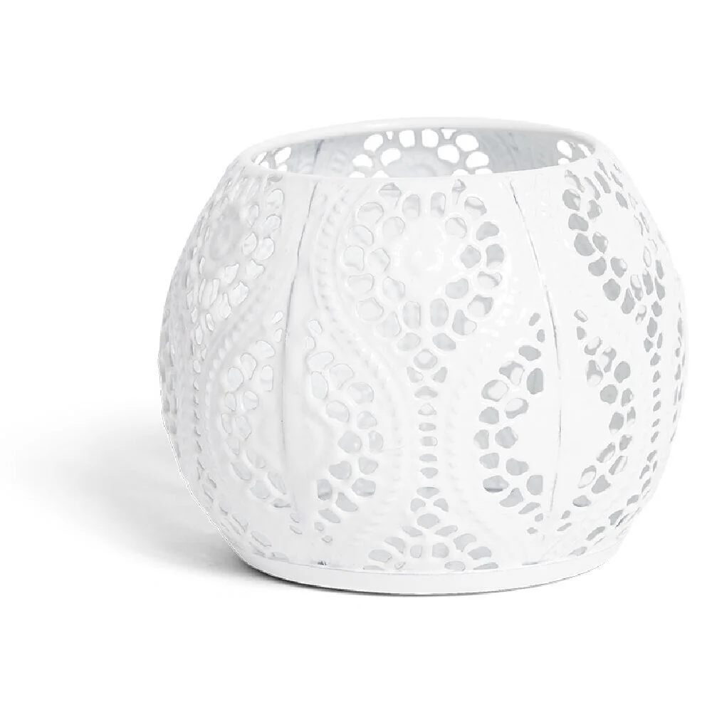 Bougeoir en métal Ø9xH.7cm doré
