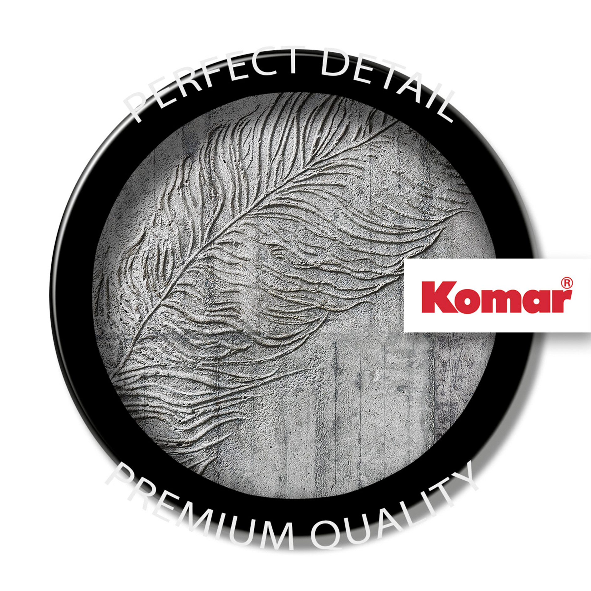 Vlies-Fototapete CONCRETE FEATHER - 350x250 cm