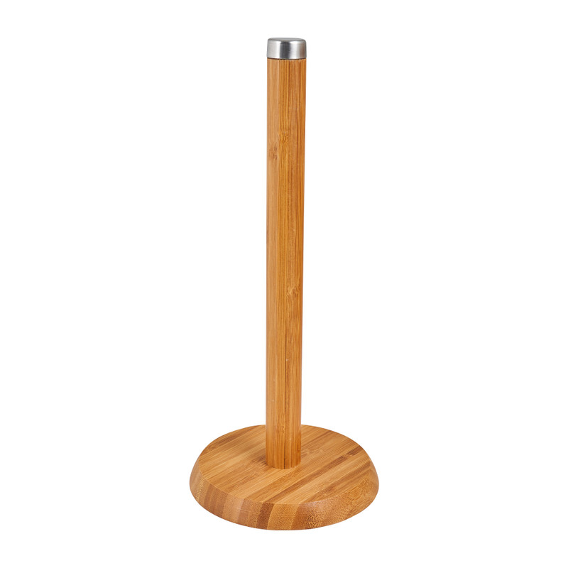 Keukenrolhouder bamboe - ⌀14x33 cm