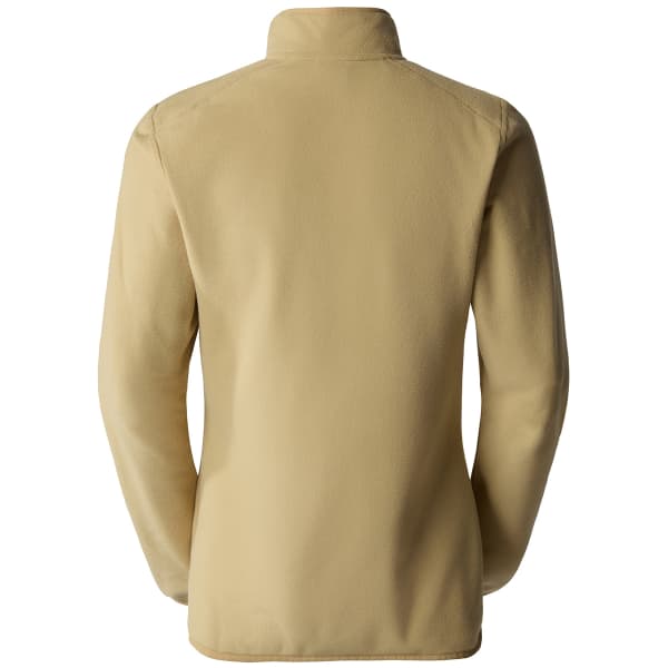 Sweat polaire THE NORTH FACE W 100 GLACIER 1/4 ZIP KHAKI STONE