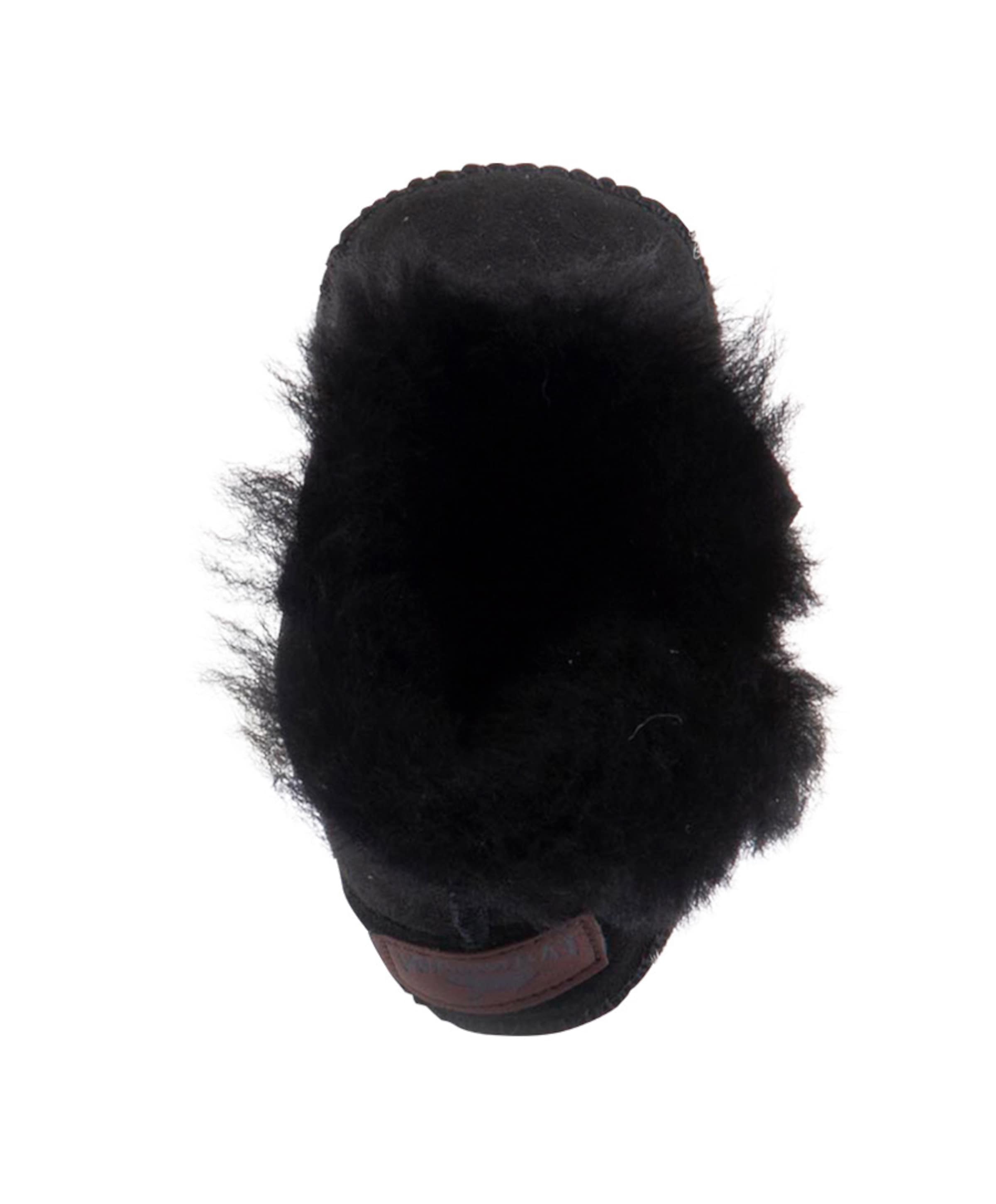 Warmbat Baby bootie jongens pantoffels zwart