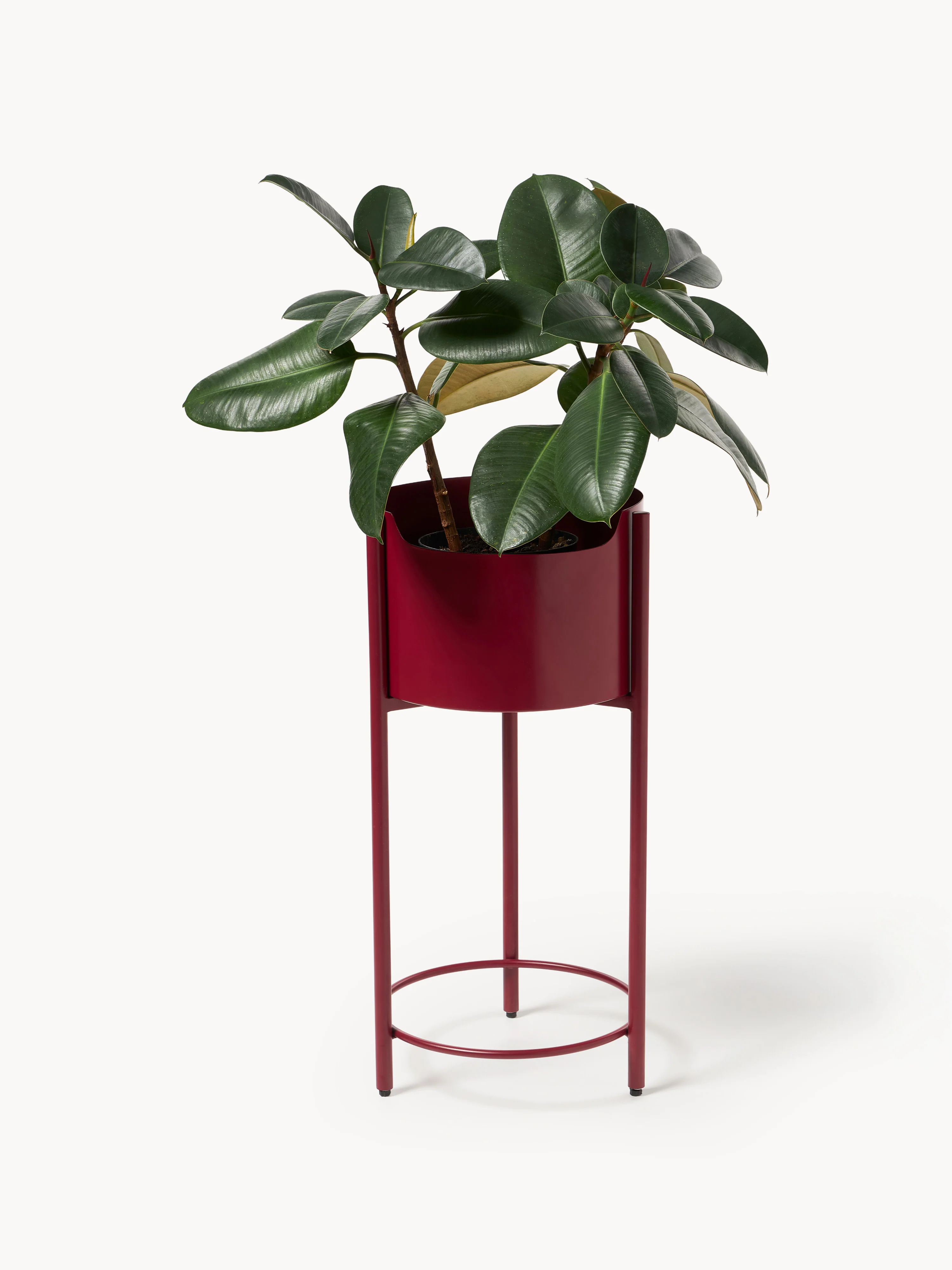 Metalen plantenbak Taru, H 65 cm