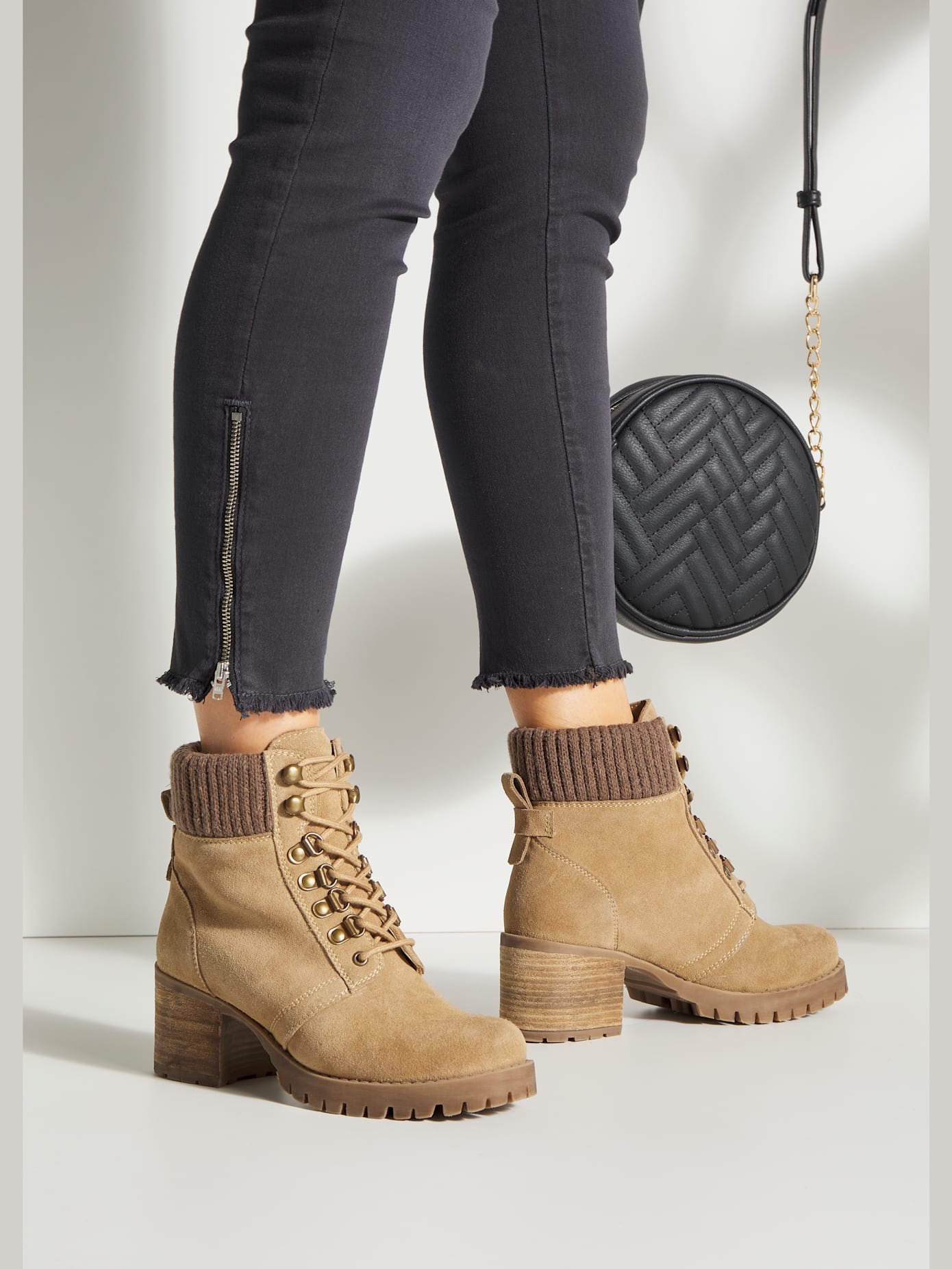 Bottines à lacets cuir de qualité