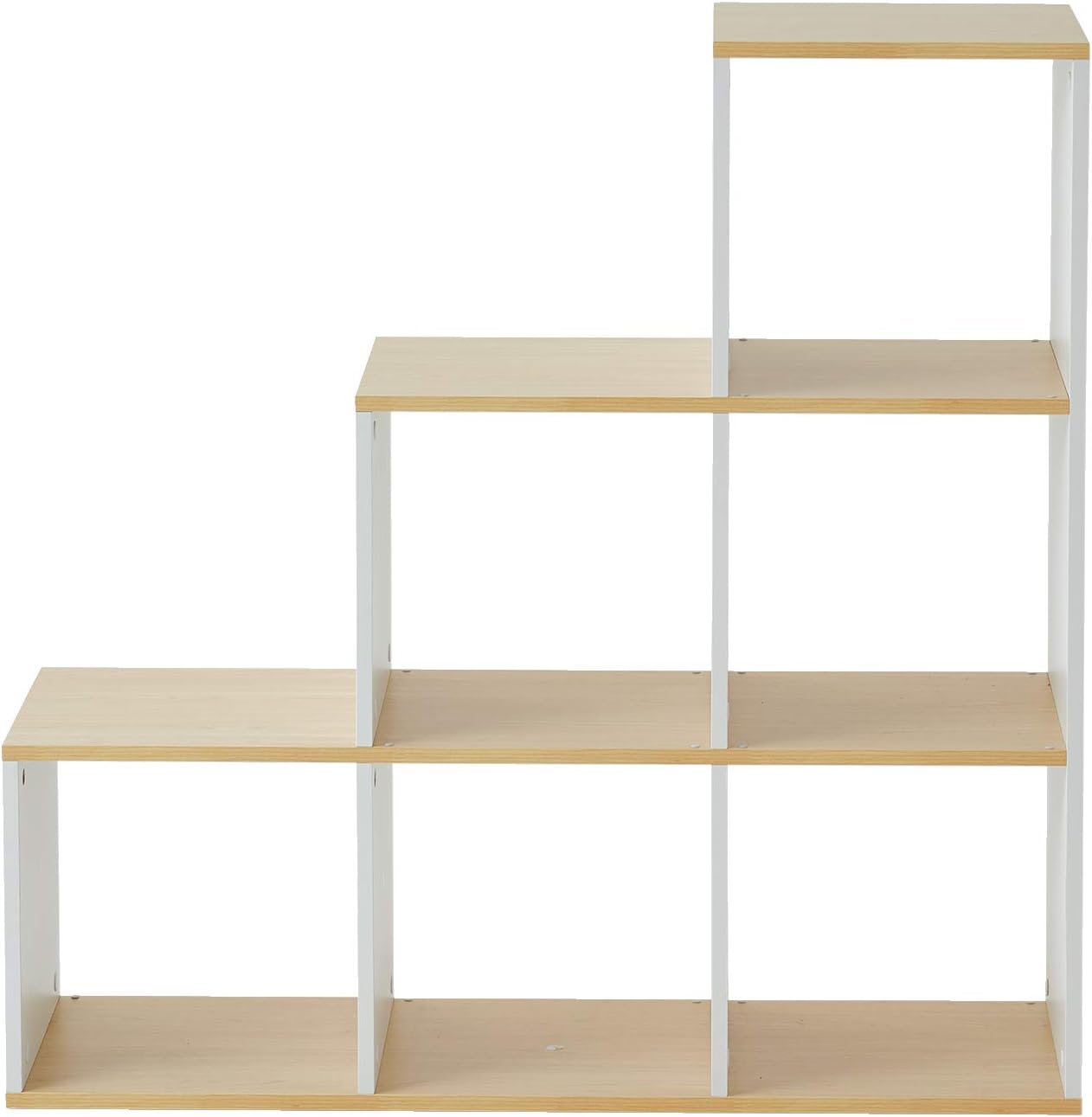 Vertbaudet 6 Fächer, Weiß / Holz