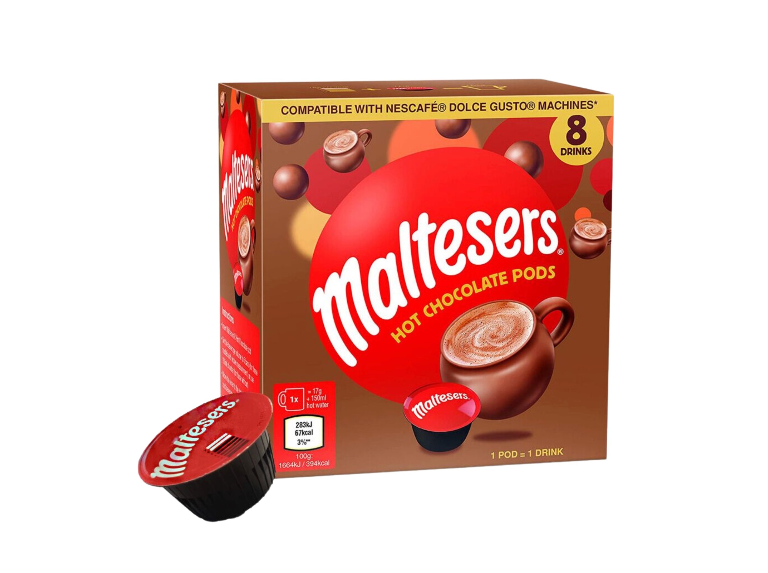 CÁPSULAS COM SIST DG MALTESERS ACHOCOLATADO 8 UN
