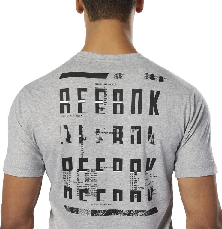 Reebok OST Speedwick Graphic Move Tee Grå