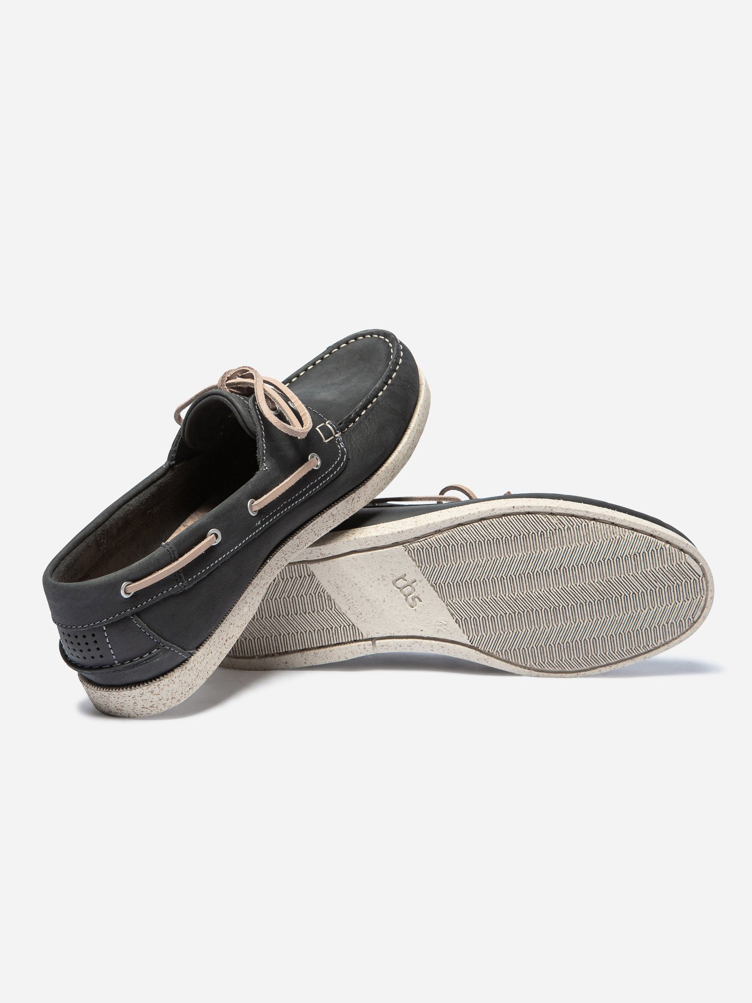 Chaussures Bateau Homme Cuir Gras Carbone
