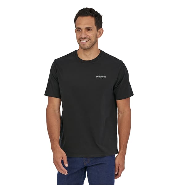 T-shirt PATAGONIA M'S P-6 MISSION ORGANIC T-SHIRT INK BLACK
