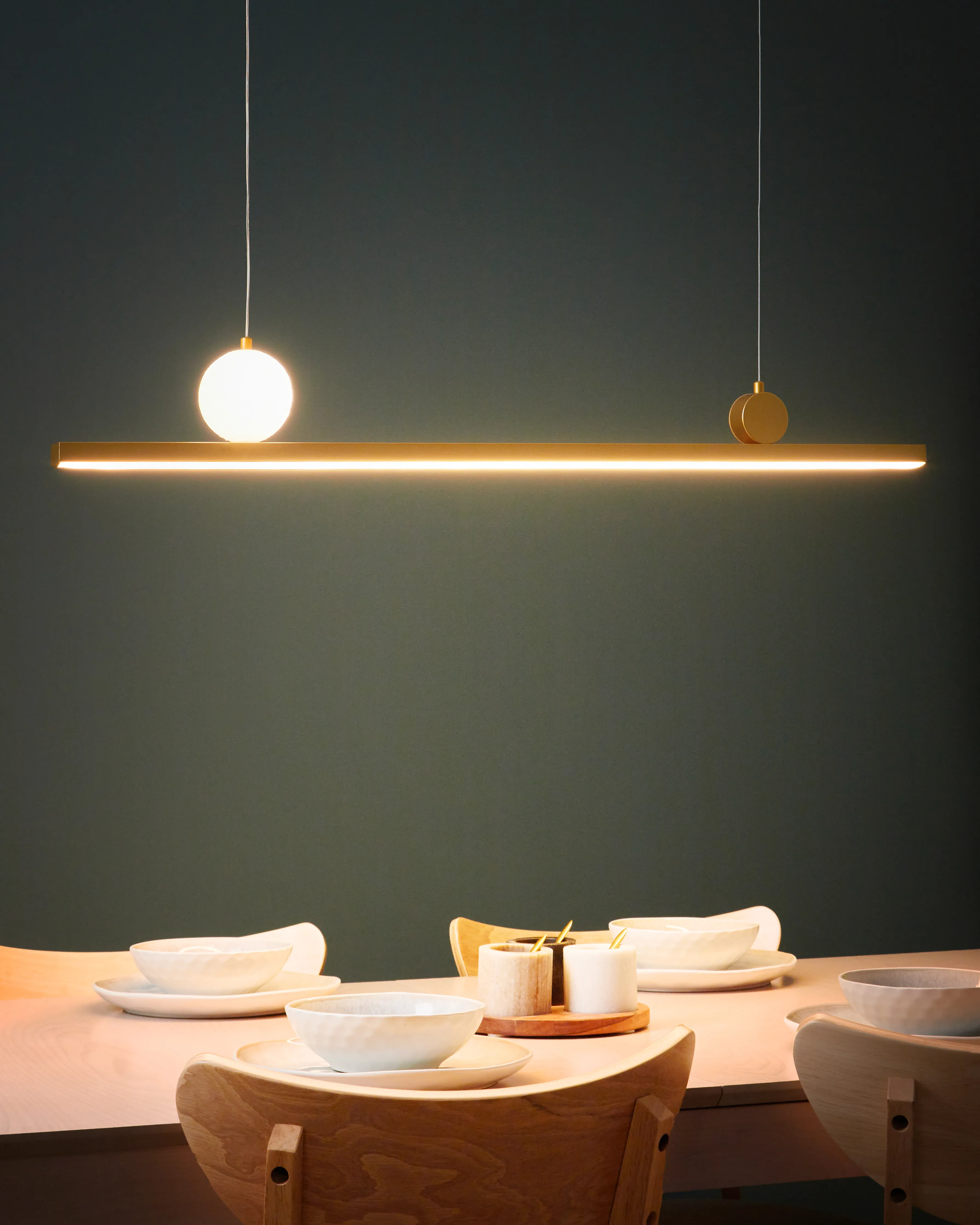 LED hanglamp ALWAND Metaal Goud