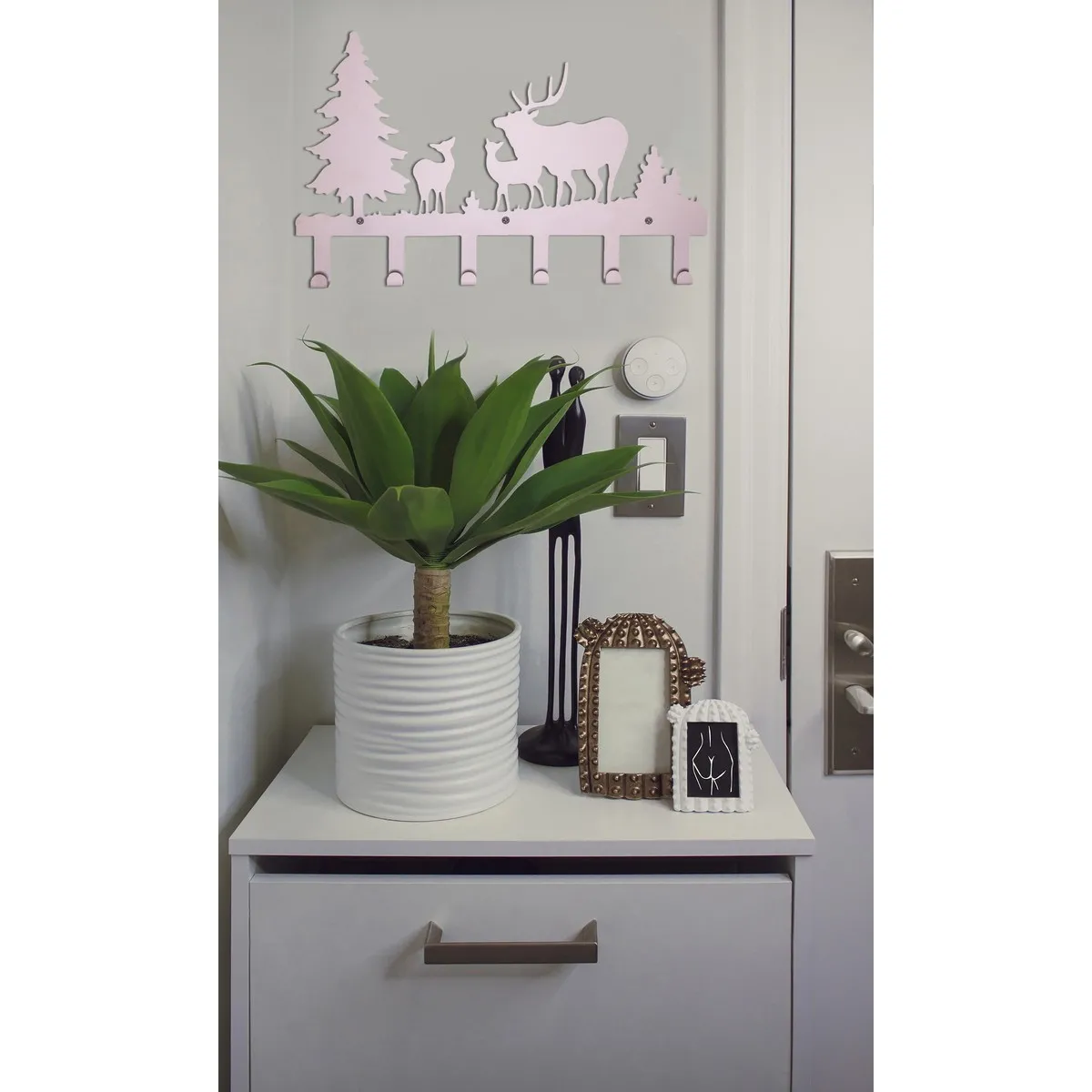 Epikasa Porte-Manteau Murale Forêt 1 - Blanc