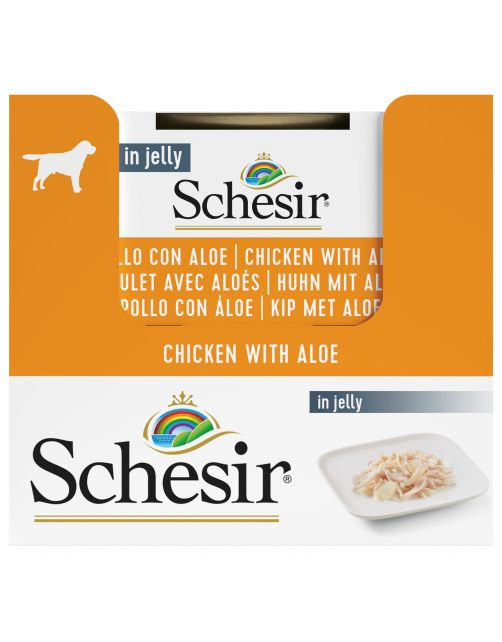 Schesir Hond Blik Gelei 150 g - Hondenvoer