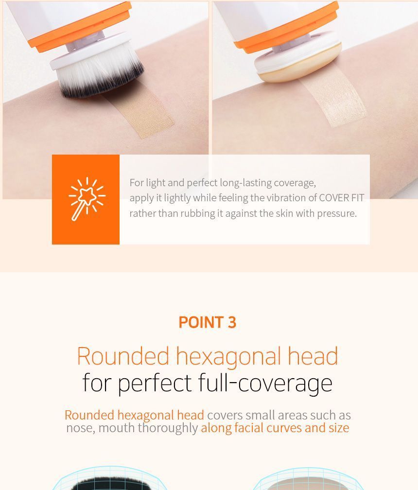 vanav - Cover Fit Vibrerende Borstel Voor Perfecte Make-up