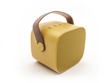 Lalarma Bluetooth-høyttaler med Trådløs Mikrofon, Gul
