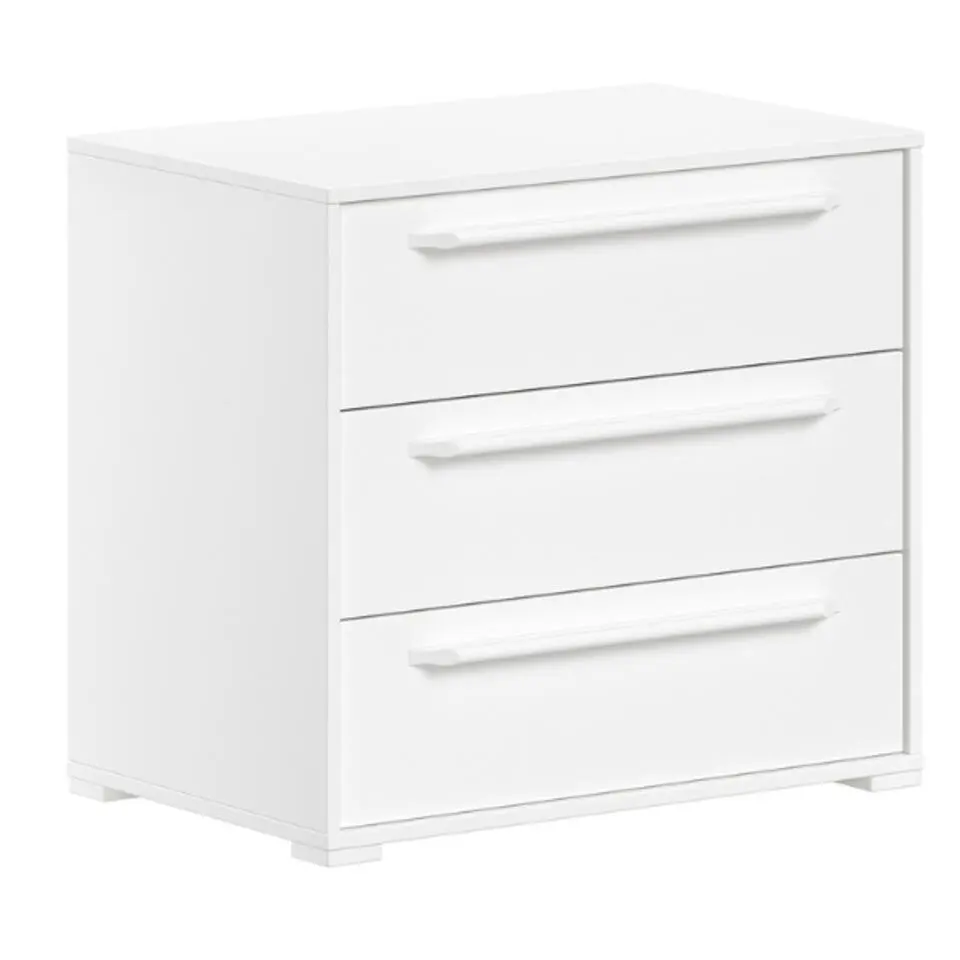 Ladekast Sammie 68x43x61cm - 3 lades - wit