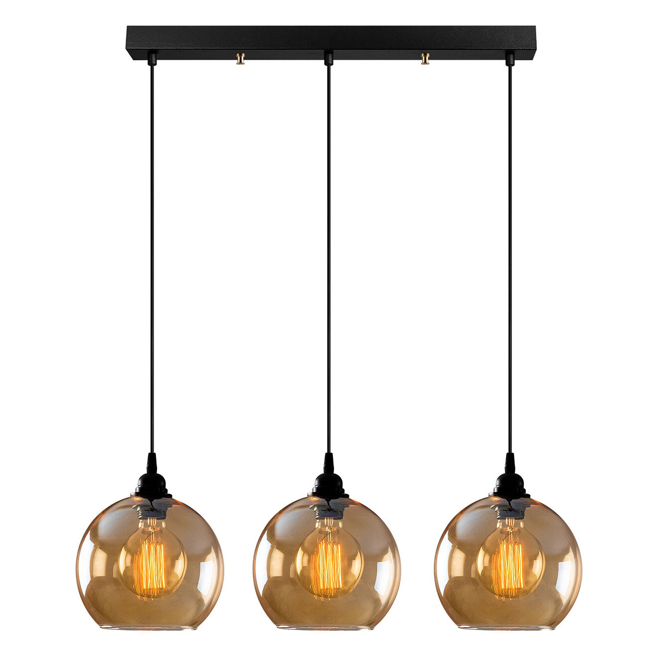 Opviq Suspension Pudy doré/noir - 70x20x116 cm