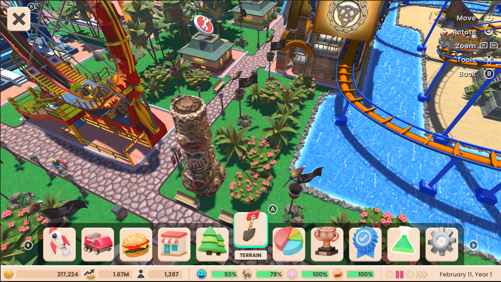 RollerCoaster Tycoon (Adventures Deluxe)- PlayStation 4