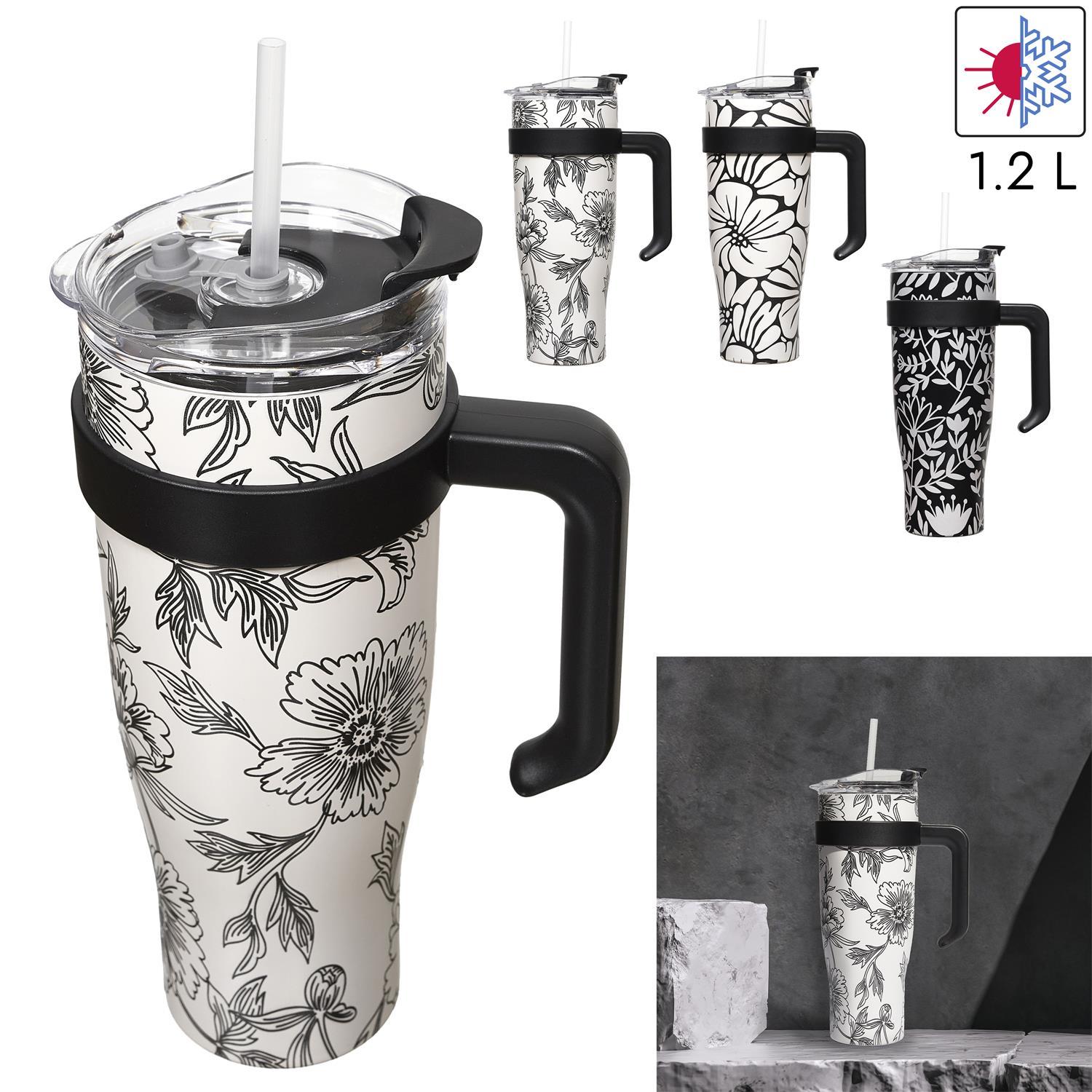MUG TRANSPORT MIAMI BLANC NOIR 1.2L